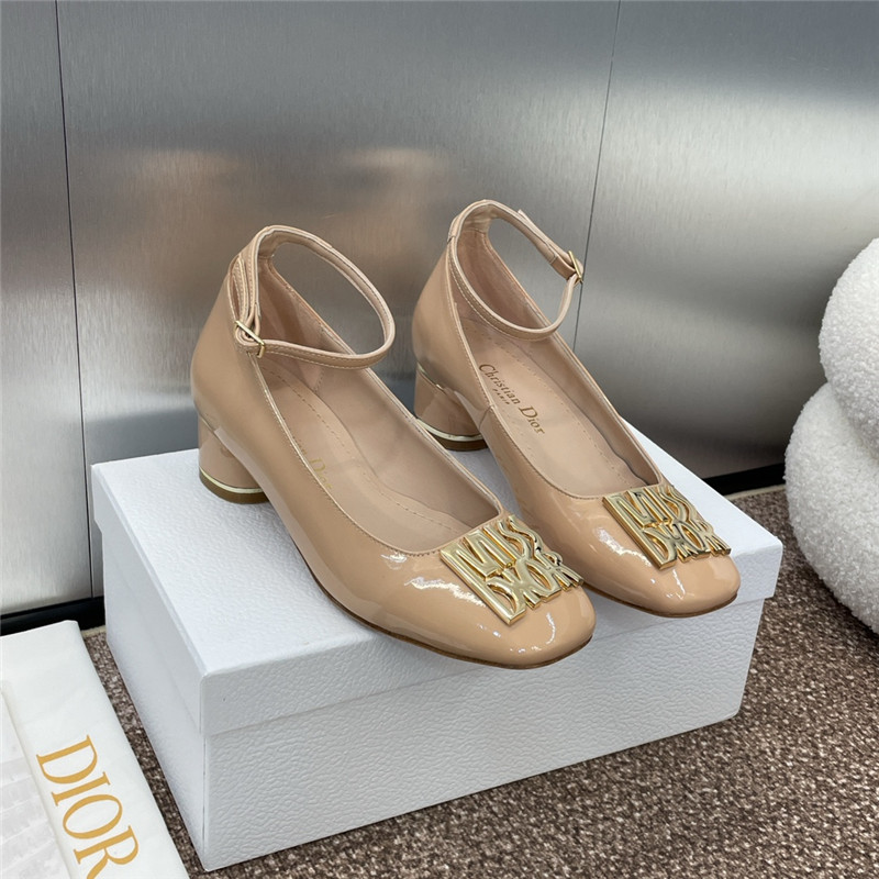 D10r miss D10r graffiti pumps nude patent calfskin