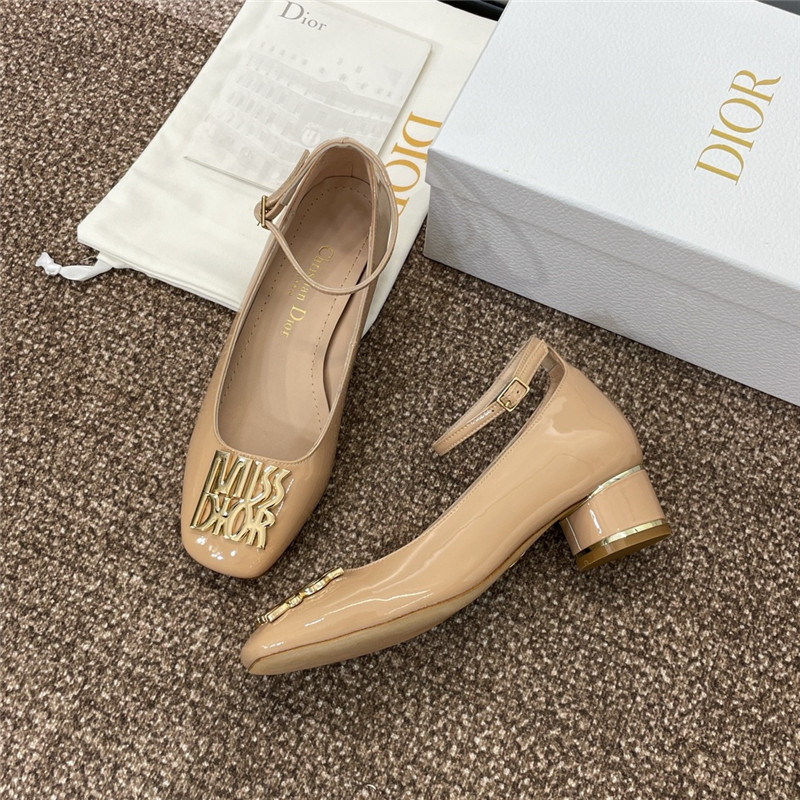 D10r miss D10r graffiti pumps nude patent calfskin