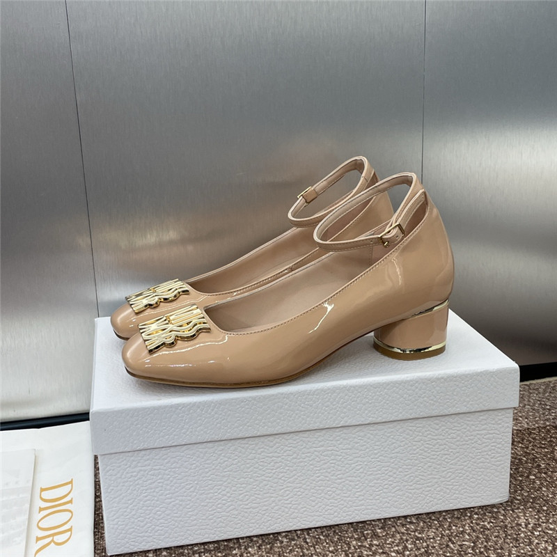 D10r miss D10r graffiti pumps nude patent calfskin