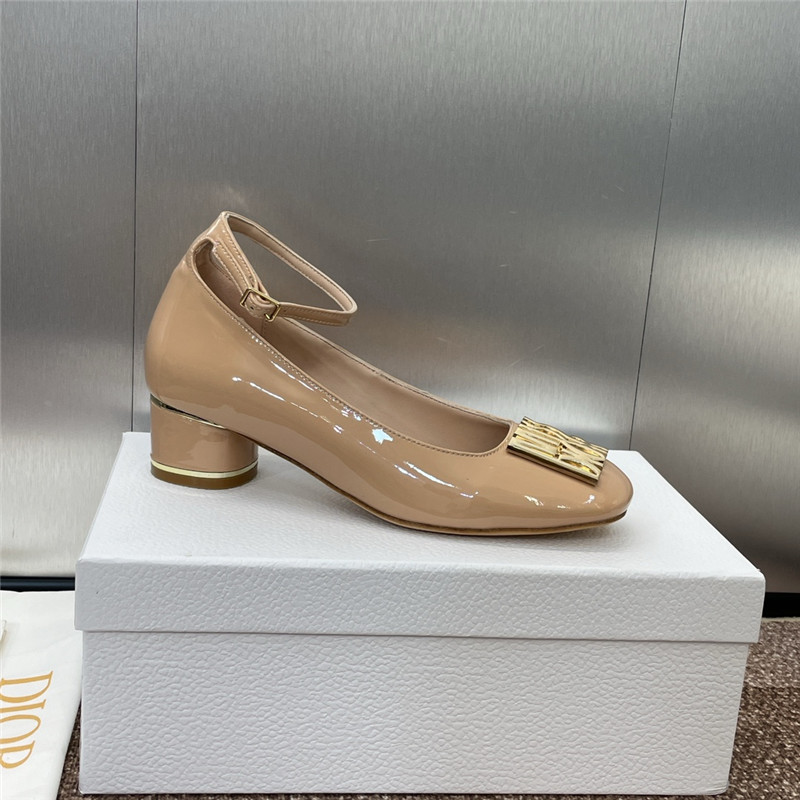 D10r miss D10r graffiti pumps nude patent calfskin