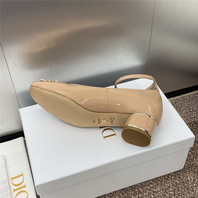 D10r miss D10r graffiti pumps nude patent calfskin