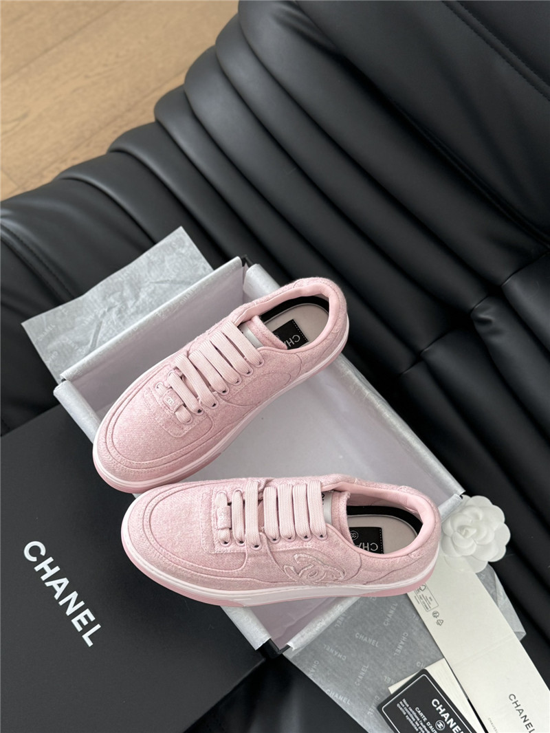 Ch**el pink logo air force sneakers