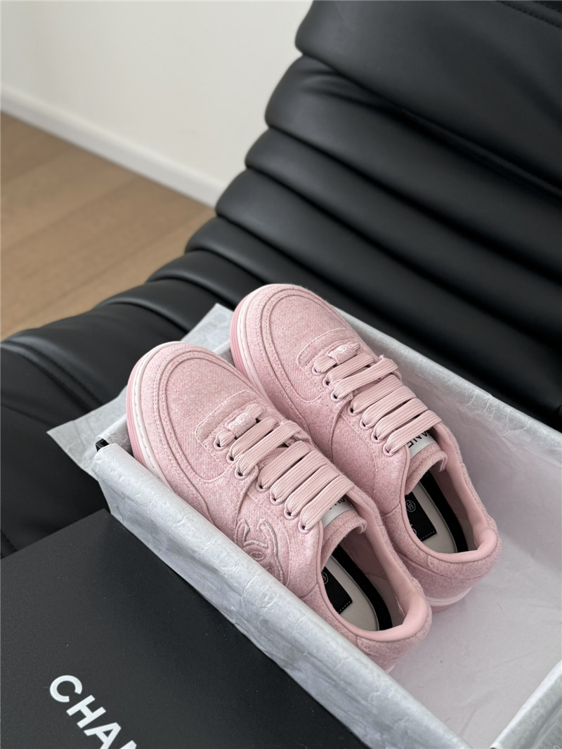Ch**el pink logo air force sneakers