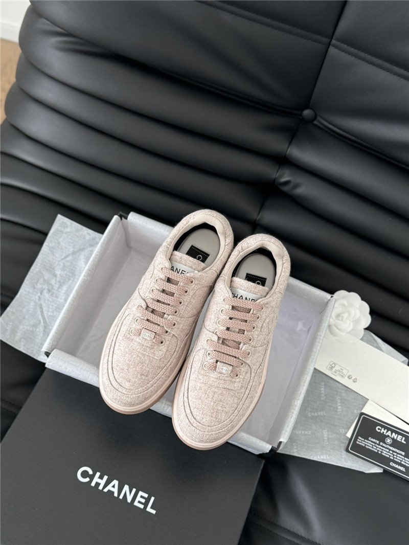 Ch**el pink logo air force sneakers for women