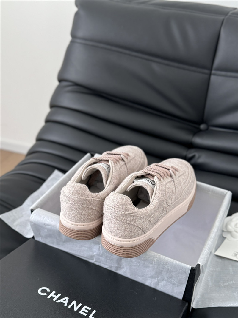 Ch**el pink logo air force sneakers for women