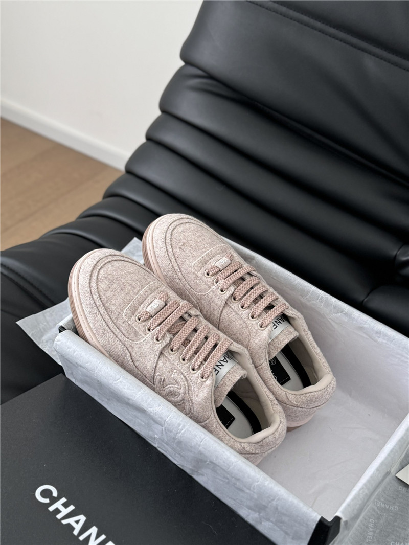 Ch**el pink logo air force sneakers for women