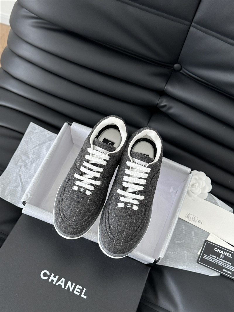 Ch**el gray logo air force sneakers