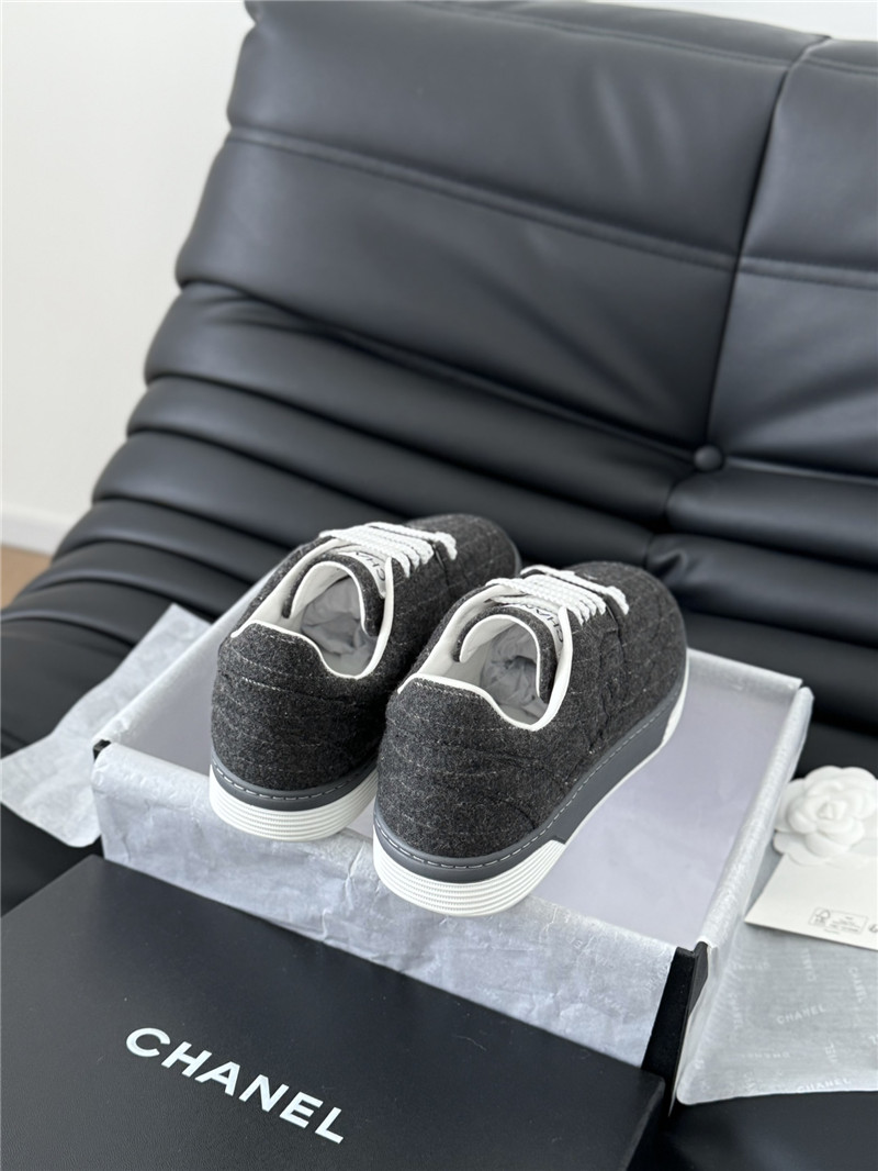 Ch**el gray logo air force sneakers