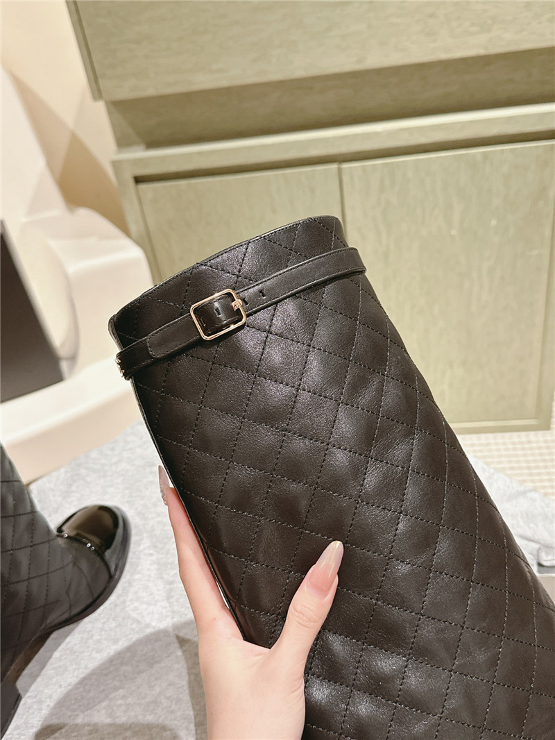 Ch**el overlay knee high boots