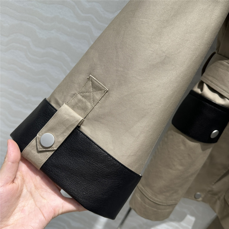 H**me5 work pocket mid-length trench coat replica clothes