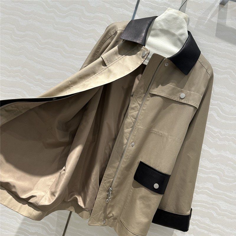 H**me5 work pocket mid-length trench coat replica clothes