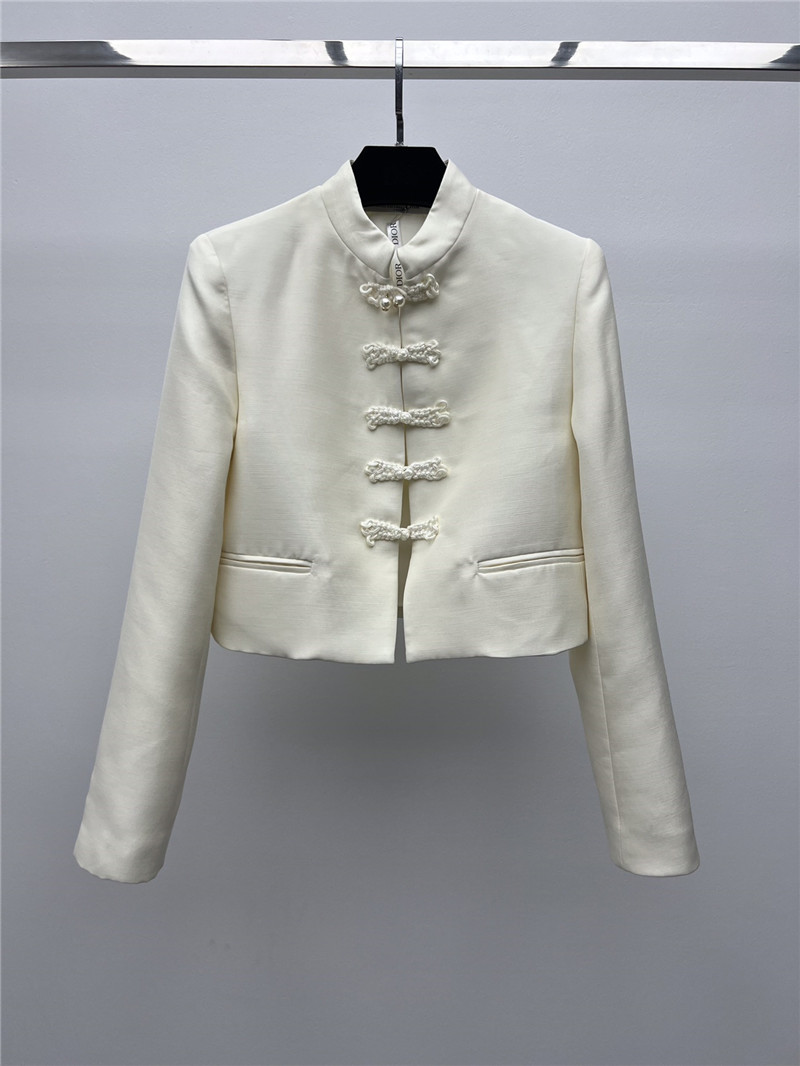 D10r stand collar buttoned suit jacket replicas clothes