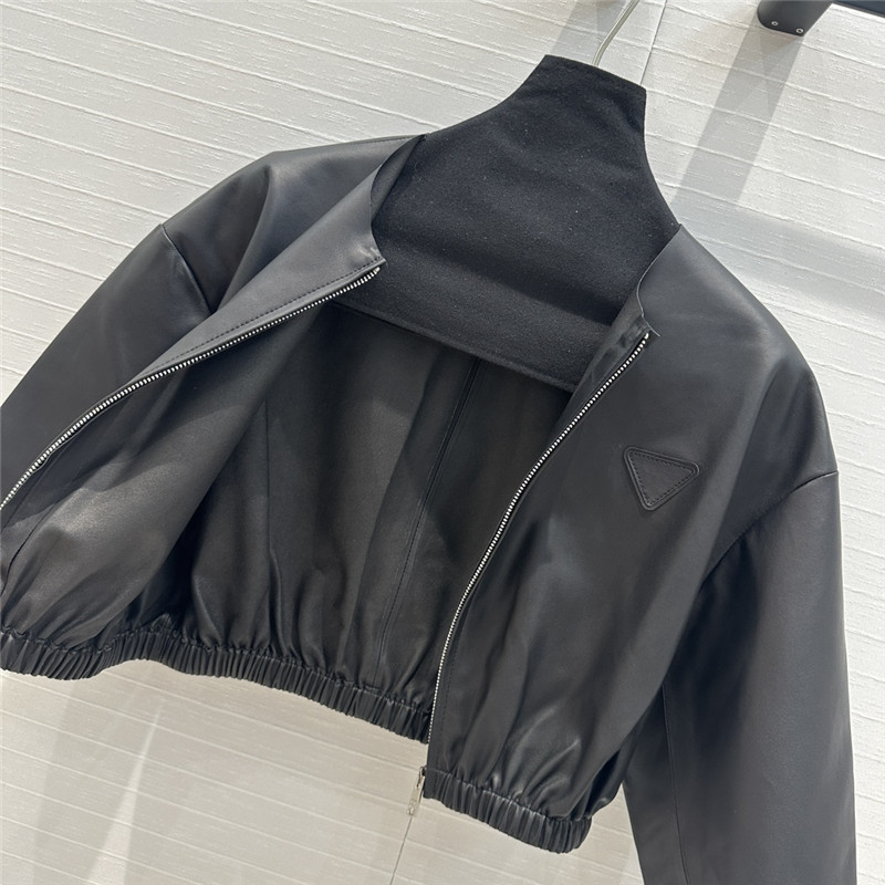 Pra*a leather jacket replica clothes