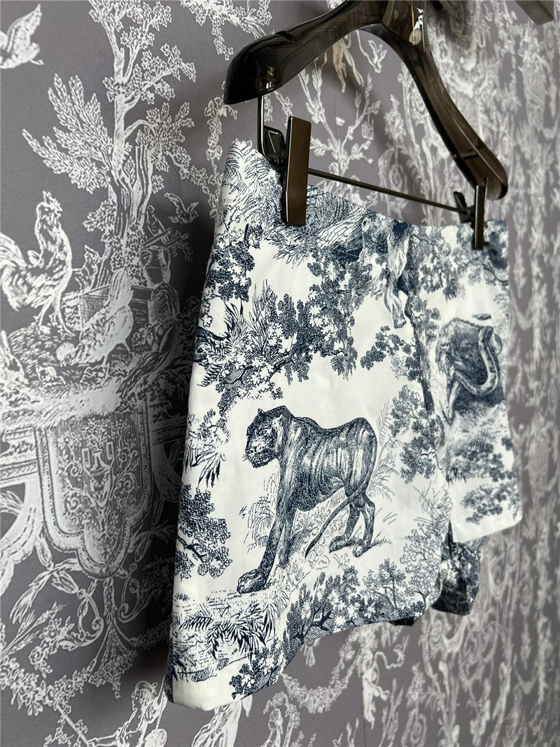 D10r jouy printed low waist shorts replicas clothes