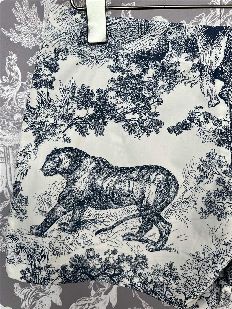 D10r jouy printed low waist shorts replicas clothes