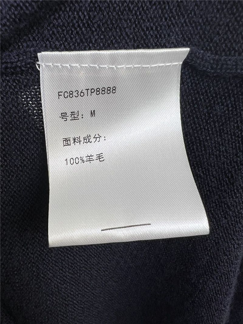 BC Beaded Oversized Wool Polo Shirt Black