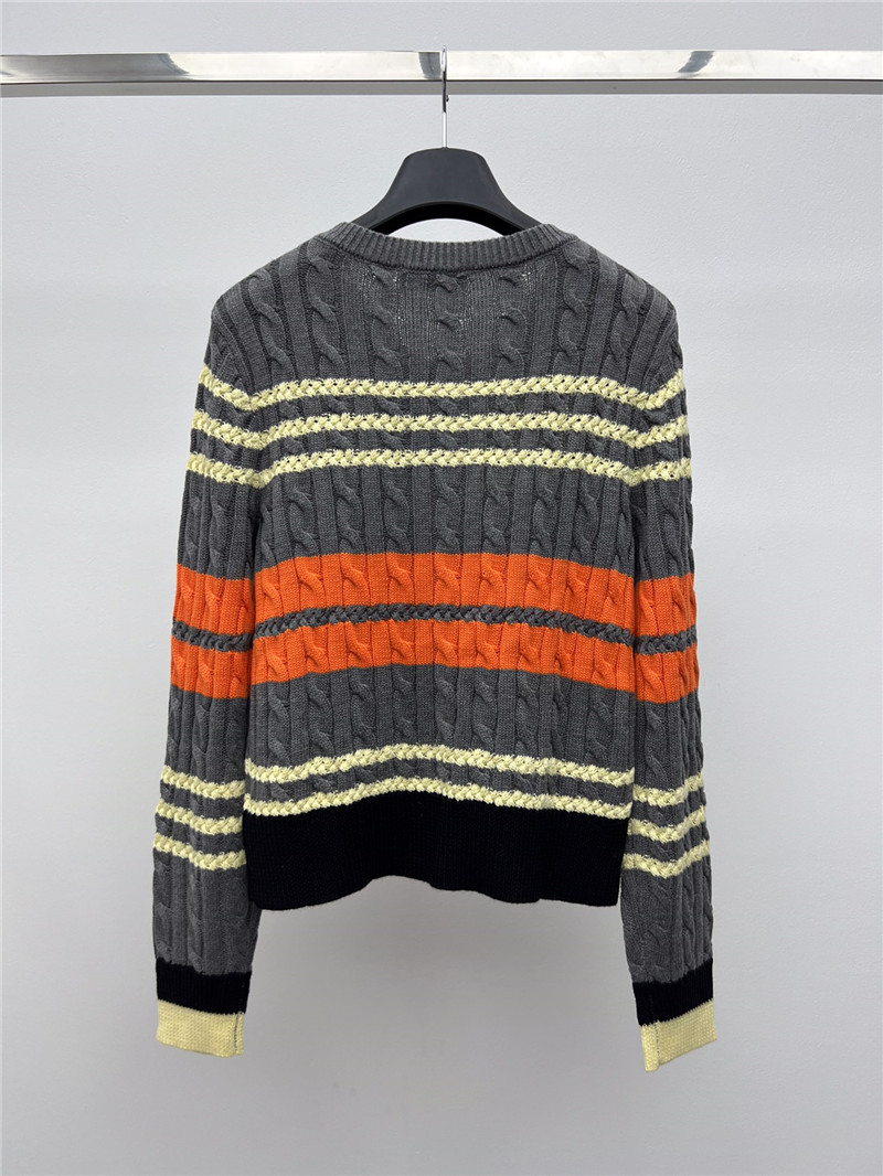 Vivienne Westwood Multicolor Stripe Cable Cardigan