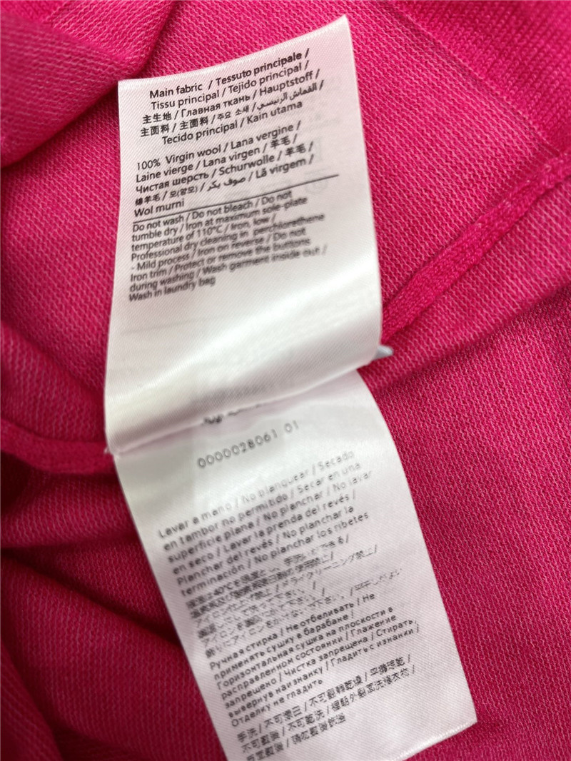 Va1e*ntin0 ruffled viscose and wool sweater in fuchsia