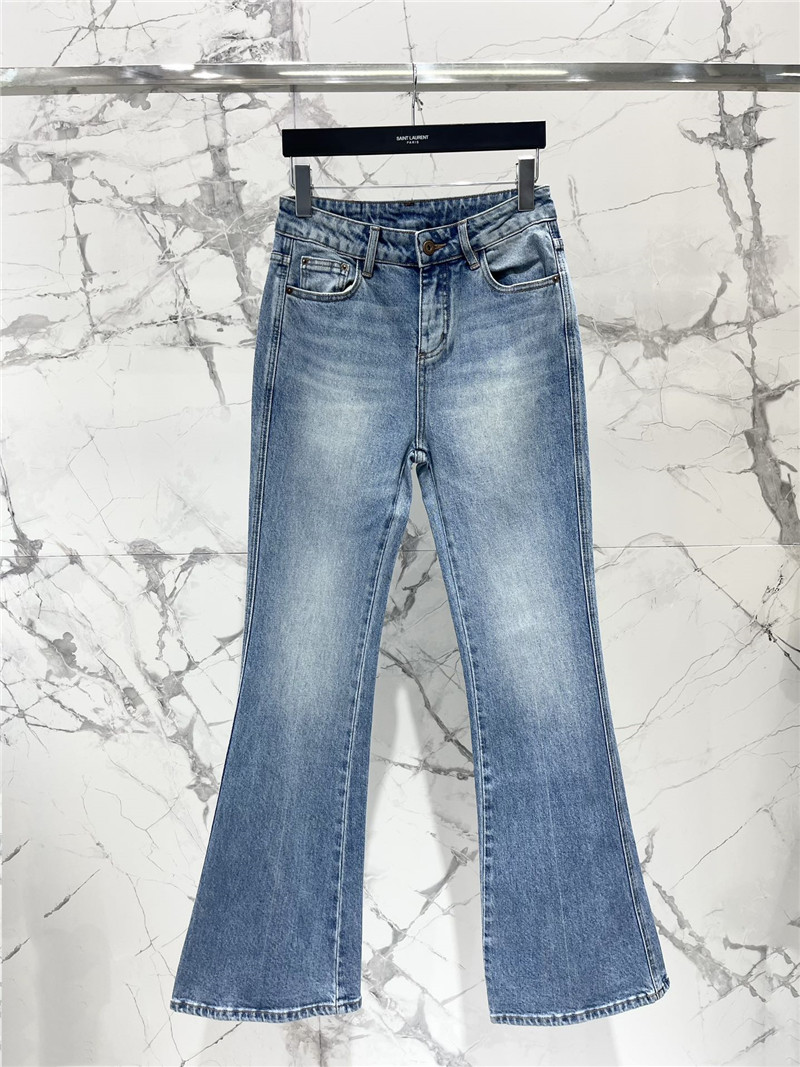 Y51 high waist flared jeans replicas clothes