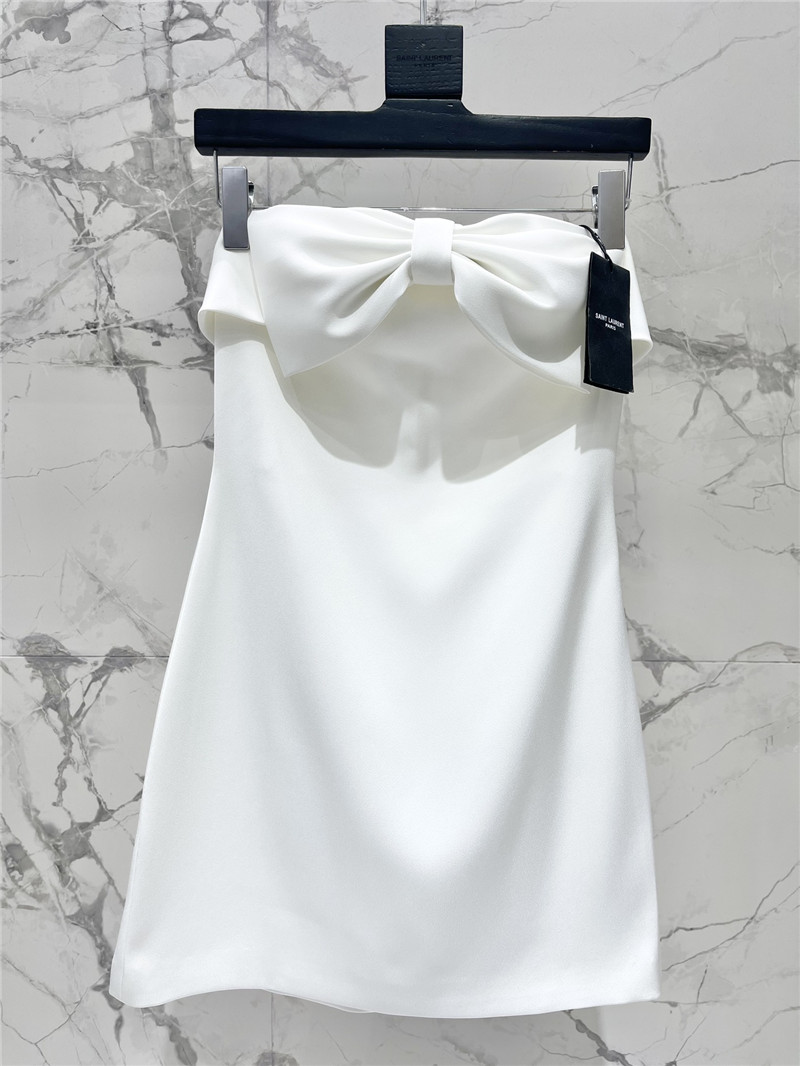 Y51 bow tube top dress replicas clothes