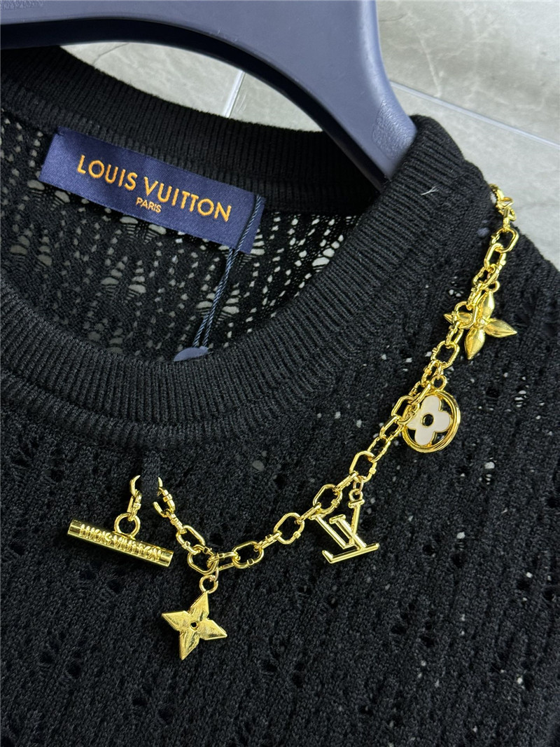 l0vis Vvtt0n lv hollow knit short-sleeved replica clothes