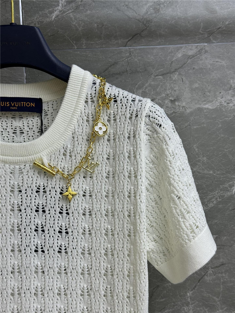 l0vis Vvtt0n lv hollow knit short-sleeved replica clothes