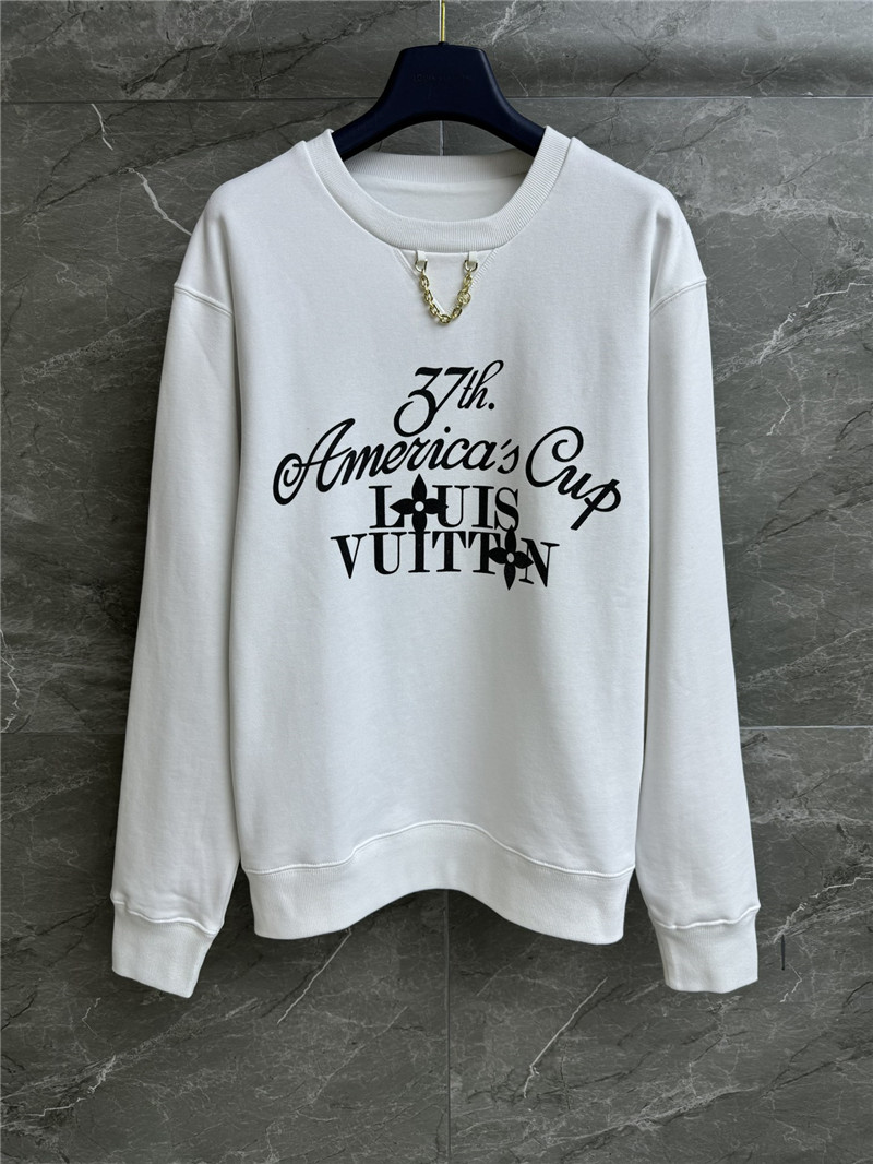 LV x AC 37th Print Chain Sweatshirt in White