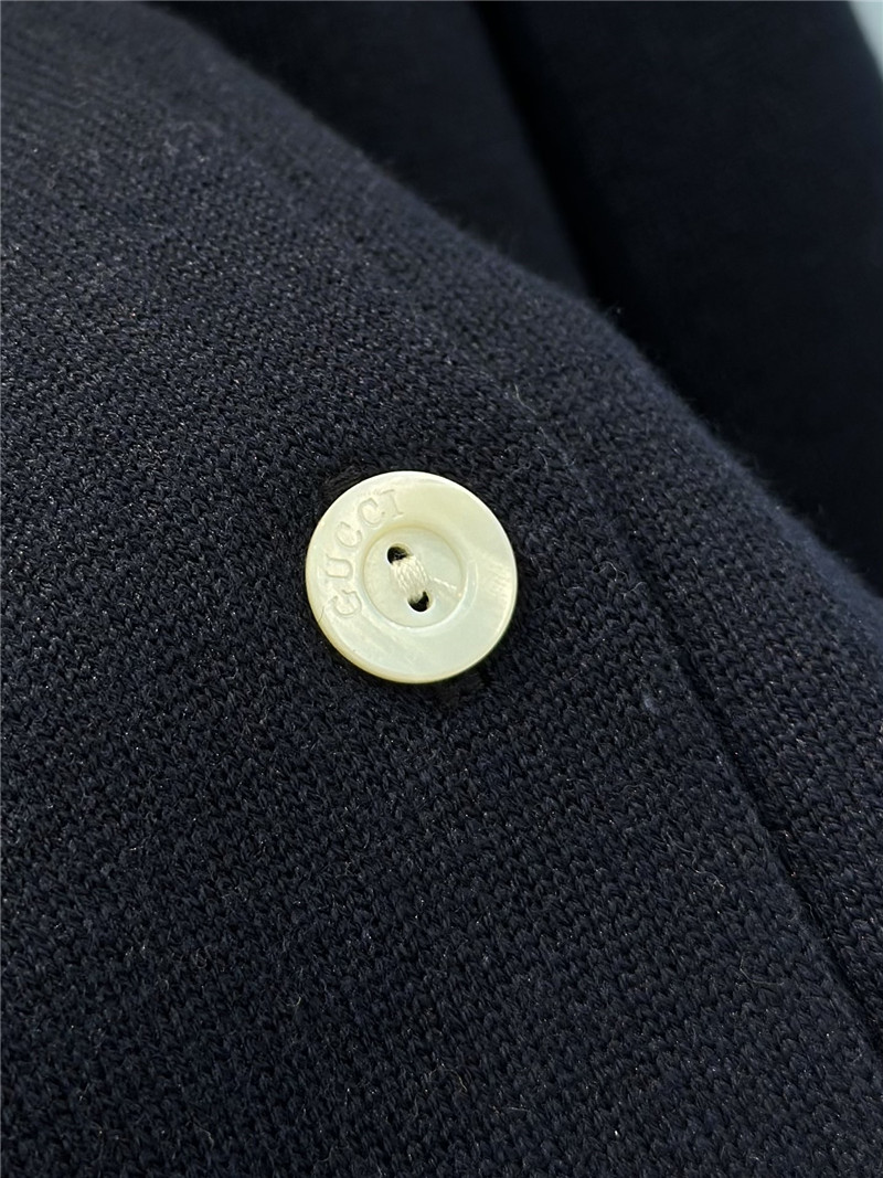 Gvc*1 crop intarsia wool cardigan black