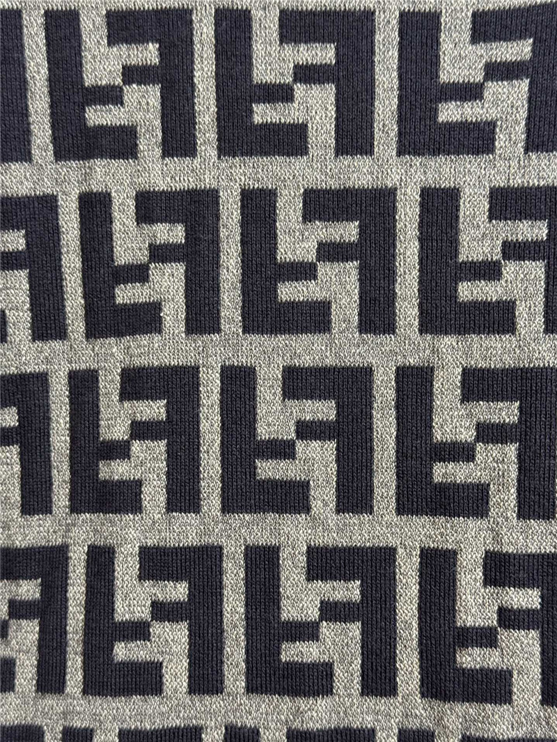 F**di ff short-sleeve cotton knit sweater brown