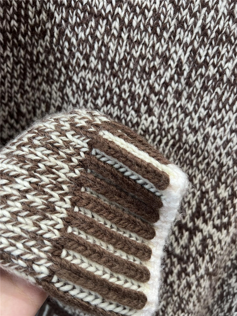 Moncler Brown Wool Blend Turtleneck Sweater