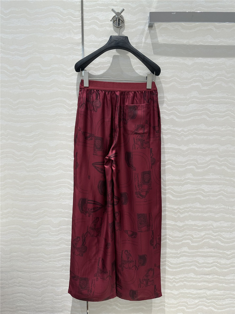 H**me5 silk straight wide-leg pants replicas clothes