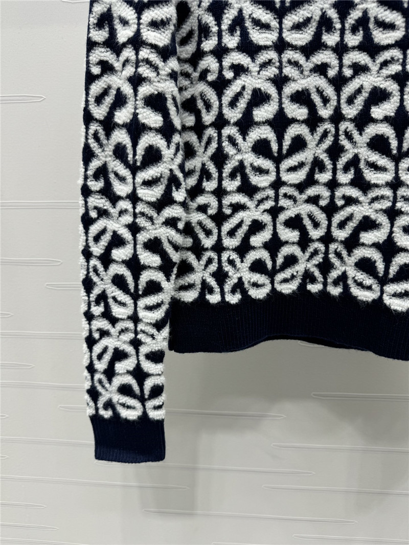 L0ew* anagram knit sweater black/white