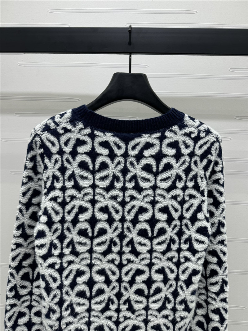 L0ew* anagram knit sweater black/white