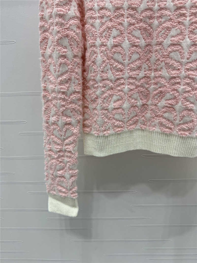L0ew* anagram knit sweater in pink/white