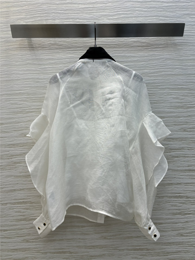zimm ruffled organza shirt cheap replica designer clothes