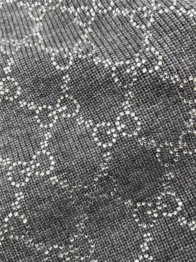 Gvc*1 gg crystal-embellished cardigan in grey