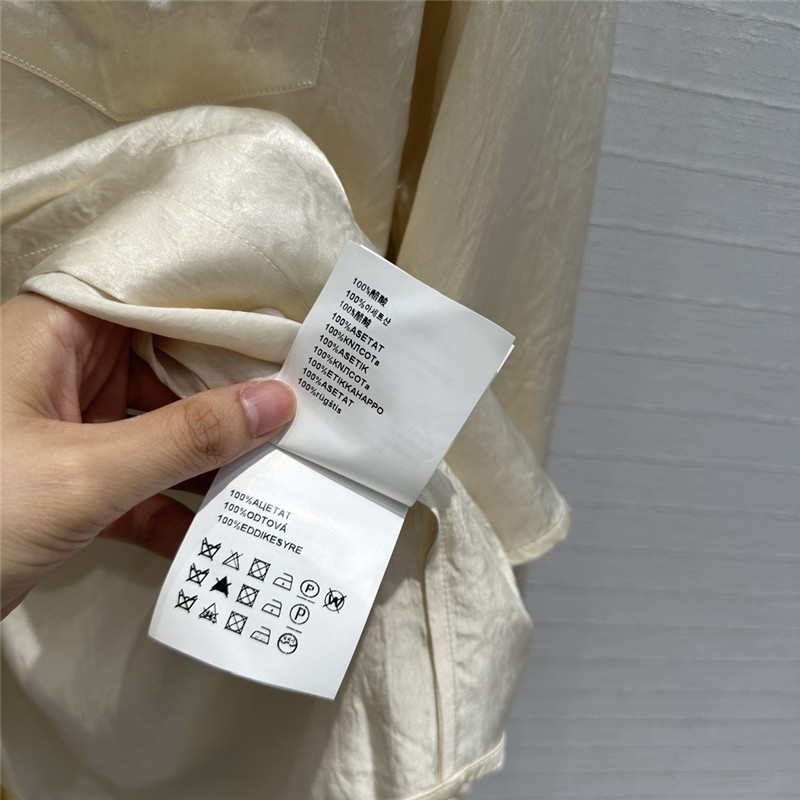 pra*a beaded D1am0nd collar shirt replica designer clothes