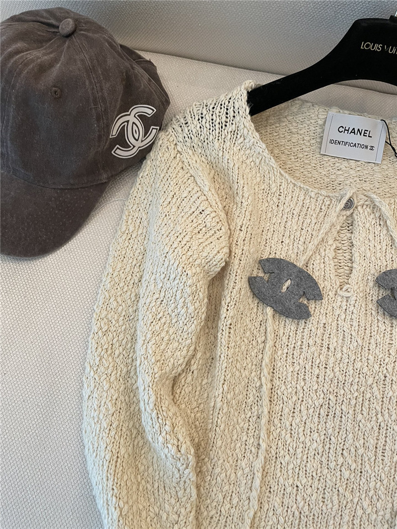 Ch**el tie rope knitted pullover in ivory