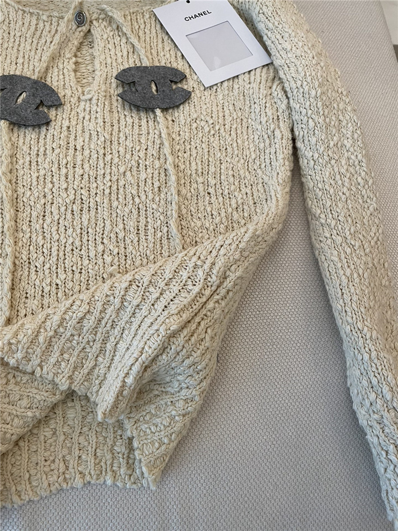 Ch**el tie rope knitted pullover in ivory