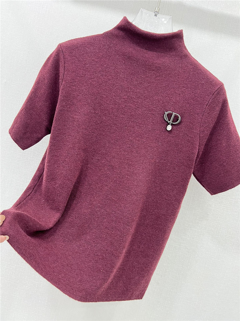 D10r knitted short-sleeved top replica d&g clothing