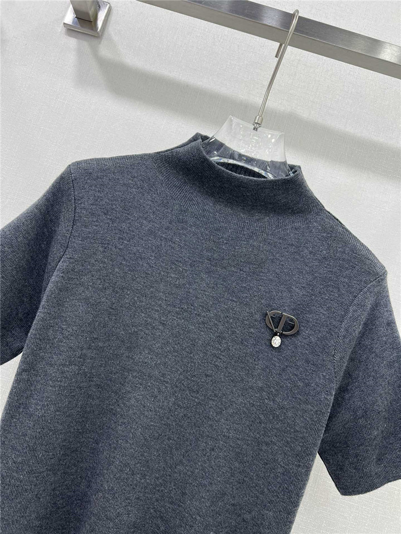 D10r knitted short-sleeved top replica d&g clothing