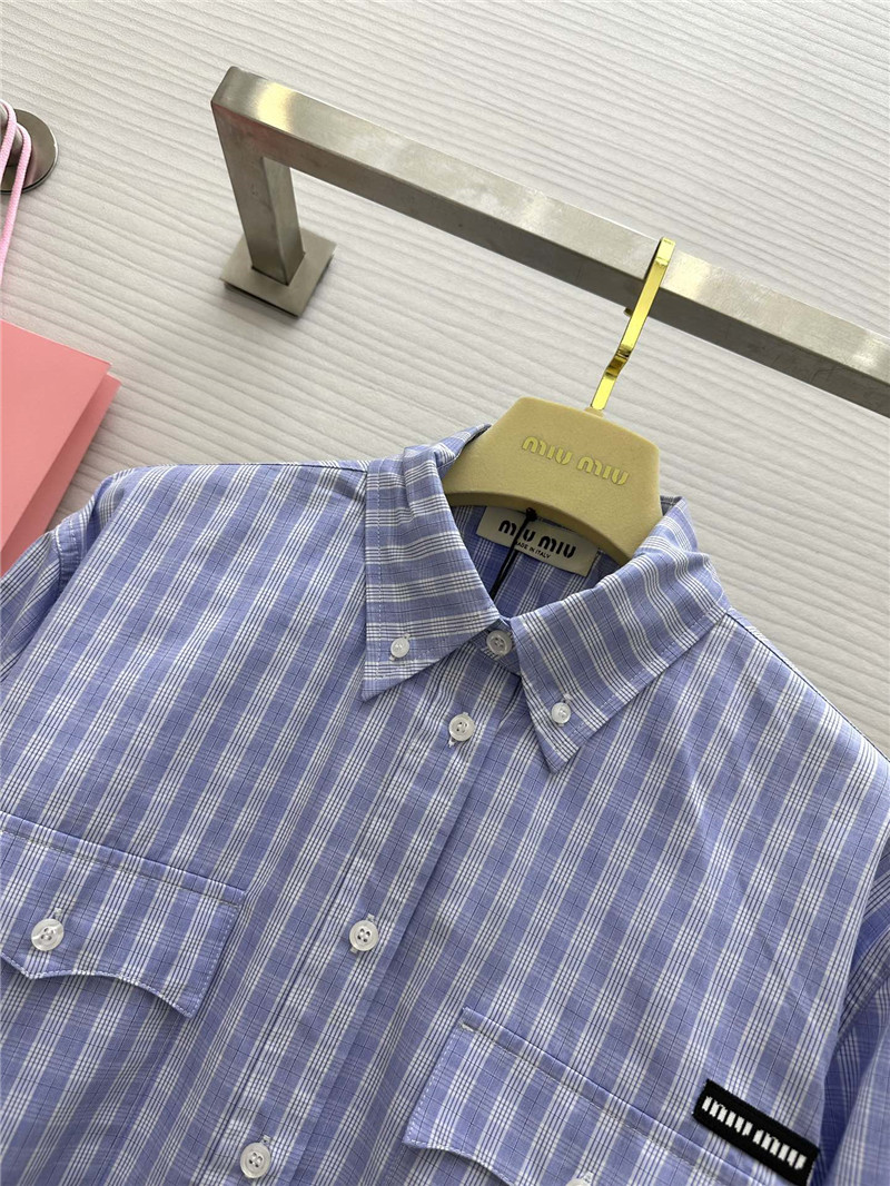 M1um1u british style pattern shirt replica clothing sites