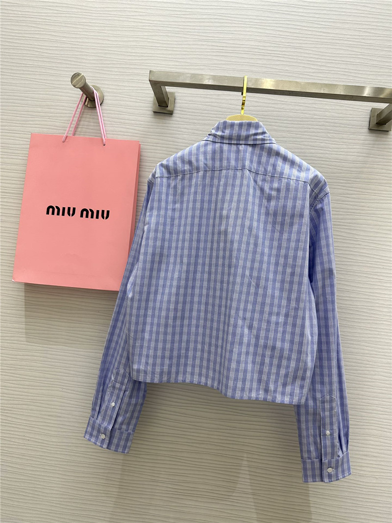 M1um1u british style pattern shirt replica clothing sites