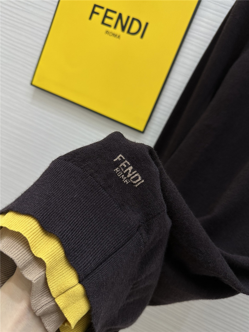 F**di half turtleneck wool dress replica d&g clothing