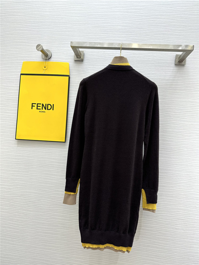 F**di half turtleneck wool dress replica d&g clothing