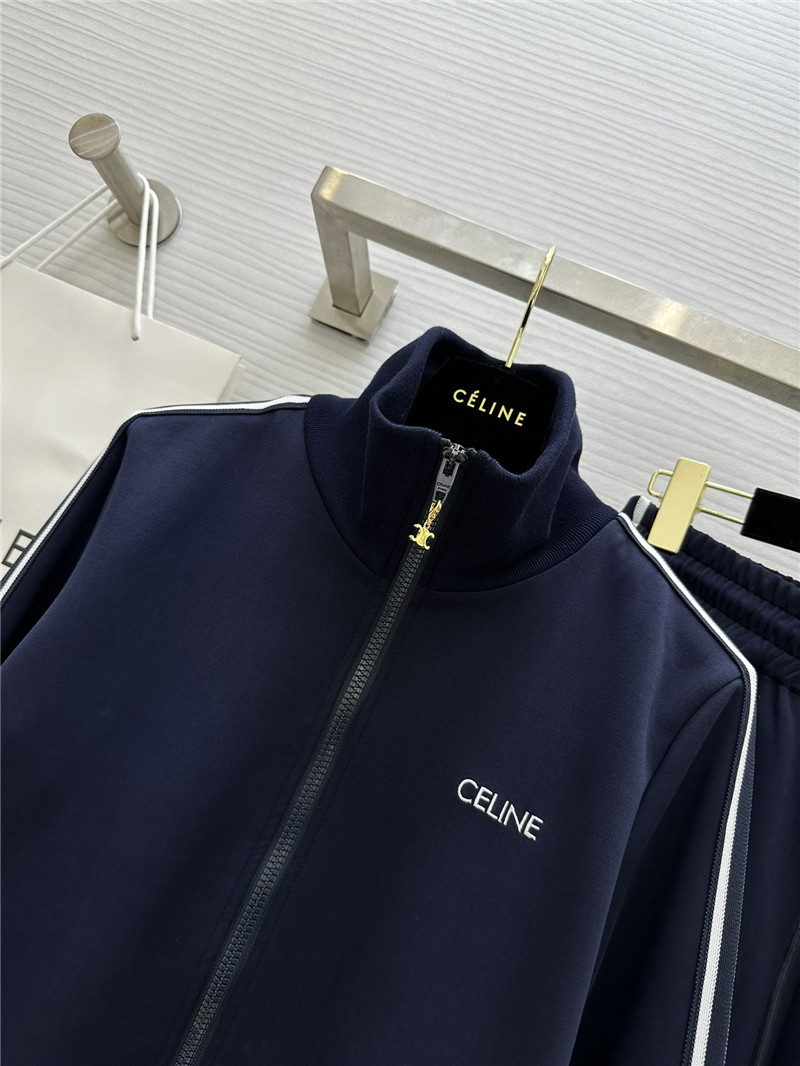 Ce1i*e stand collar zipper suit replica d&g clothing
