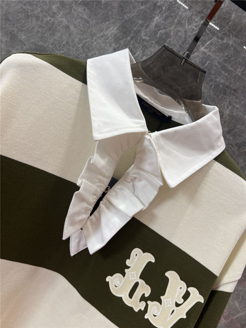 l0vis Vvtt0n lv retro print long-sleeved polo shirt replica clothes