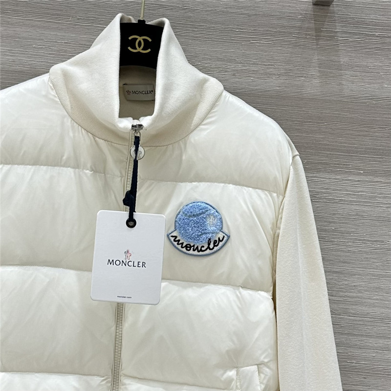 Moncler sweatshirt knitted patchwork down jacket replicas clothes