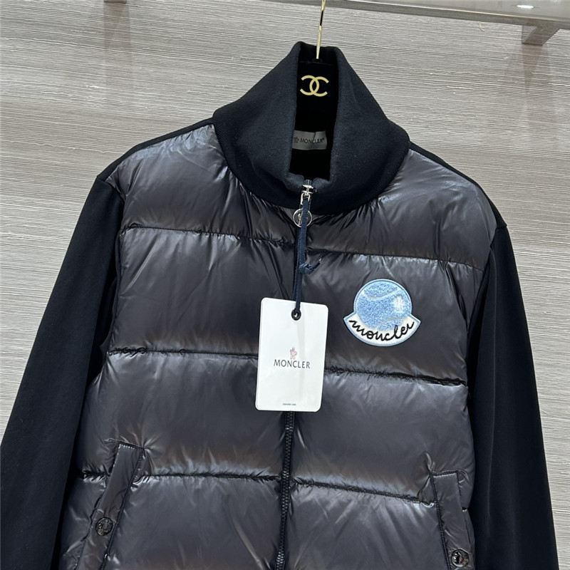 Moncler sweatshirt knitted patchwork down jacket replicas clothes