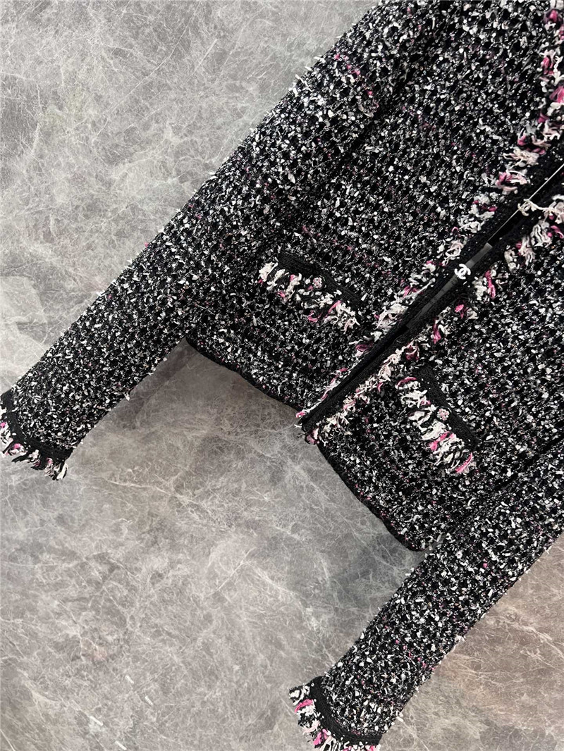 Ch**el tweed knitted cardigan small coat replica clothes